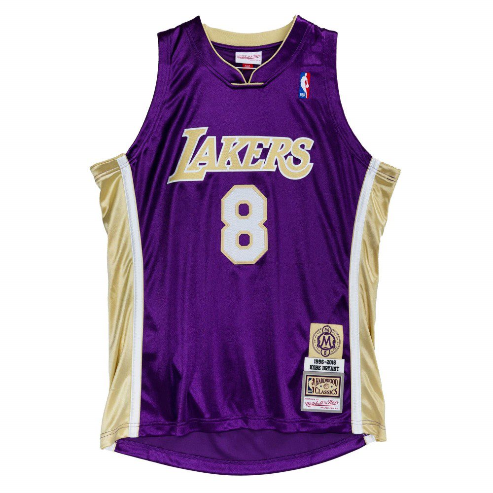 Men's Los Angeles Lakers Kobe Bryant #8 Throwback Purple Hall of Fame Class of 2020 Jersey-Pro Kit Vault | Brand New 26/27 Sports Jerseys